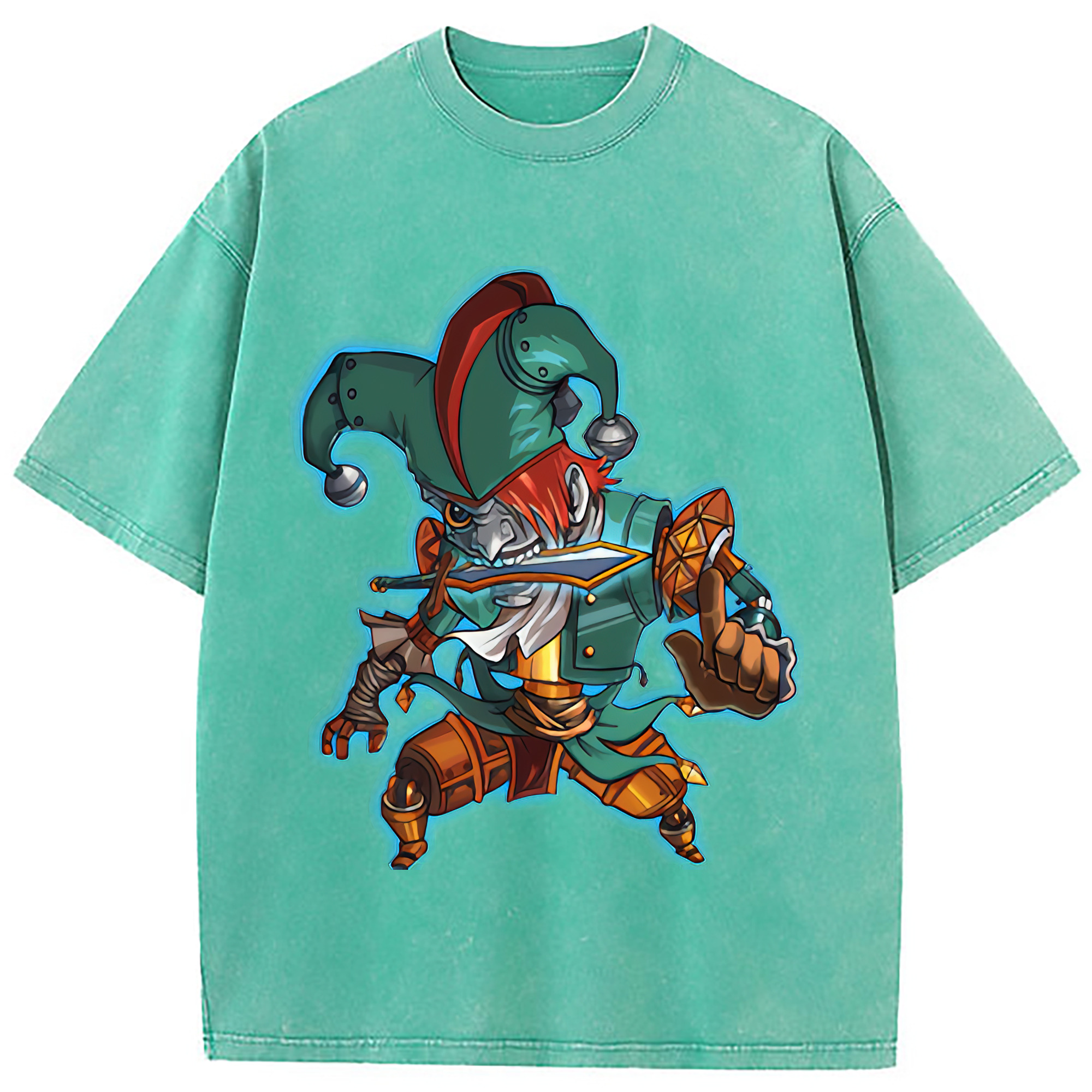 （画像用） リーグ・オブ・レジェンド League of Legends LOL 綿100% ヴィンテージ風 半袖Tシャツ（フロントプリント）